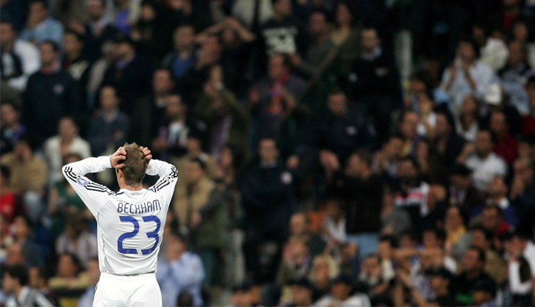 Beckham für Real Madrid in der Champions League 2006