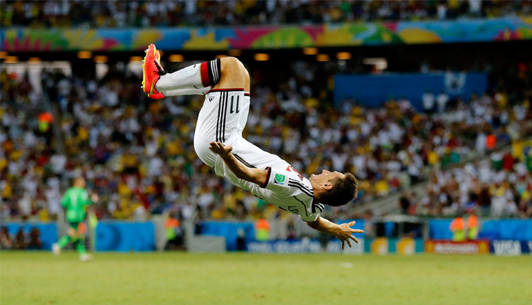 Der berühmte Salto von Klose