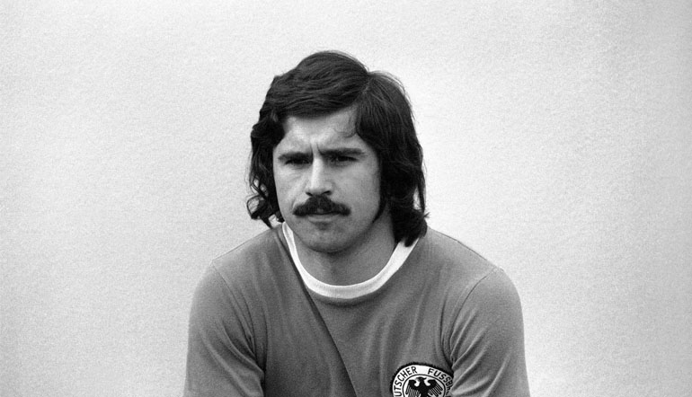 Gerd Müller im Dress der deutschen Nationalmannschaft