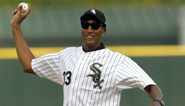 Pippen spielt Baseball