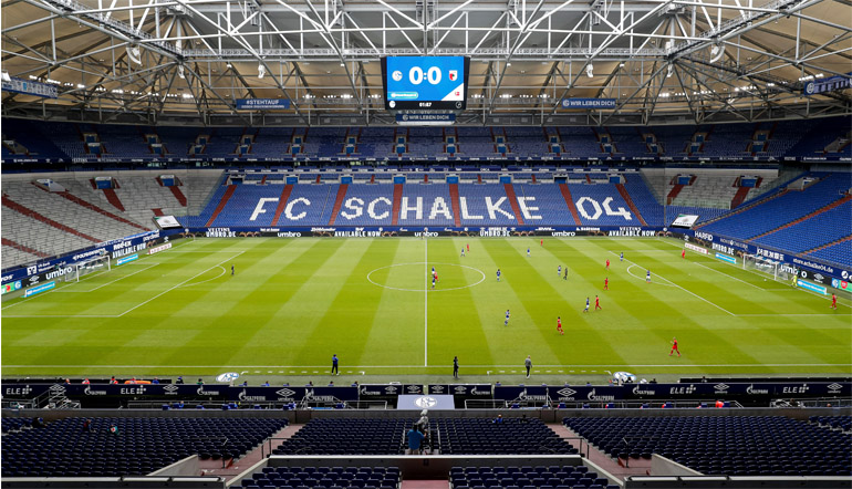 Veltins Arena ohne Zuschauer