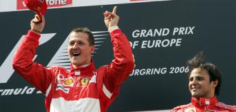 Michael Schumacher und Felipe Massa.