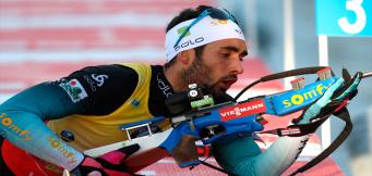 Martin Fourcade am Schießstand