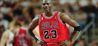 Michael Jordan im Trikot der Chicago Bulls