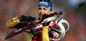 Sie ist die beste deutsche Biathletin aller Zeiten: Magdalena Neuner.
