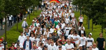 Fanmeile in Deutschland.