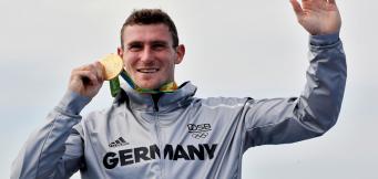 Brendel mit der Goldmedaille 