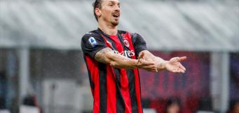 Zlatan Ibrahimovic im Trikot von AC Mailand.