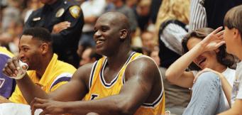 Shaquille O'Neal im Trikot der LA Lakers