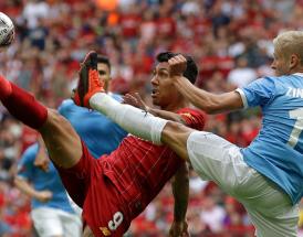 Topspiel in der englischen Premier League: Liverpool empfängt Manchester City.
