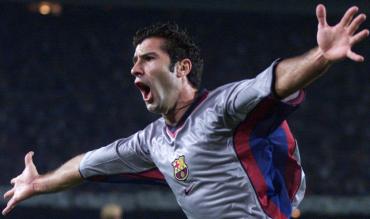 Luis Figo trug sowohl das Trikot von Barca als auch von Real.