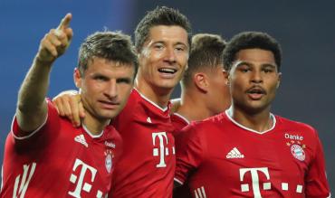 Müller, Lewandowski und Gnabry.